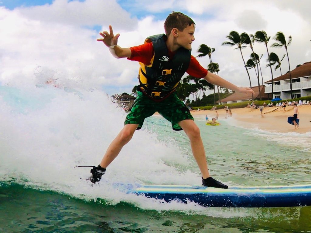 My oldest son learned to surf in Kauai! What an amazing memory for all of us to relive!