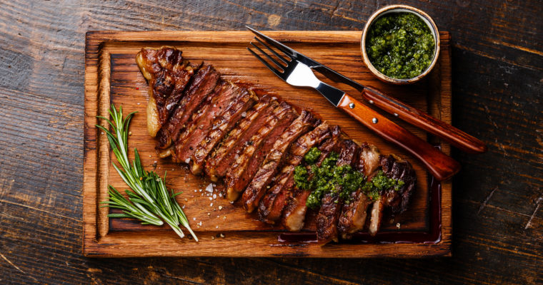Chimichurri Steak + Mixed Greens & Balsamic Vinaigrette