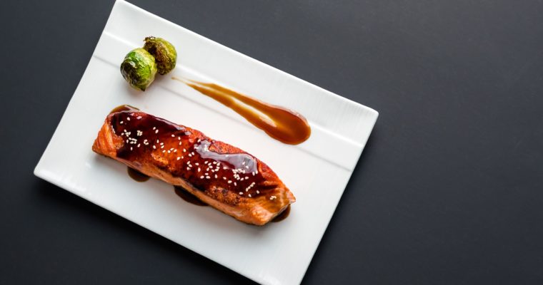 Teriyaki Salmon + Roasted Brussels Sprouts