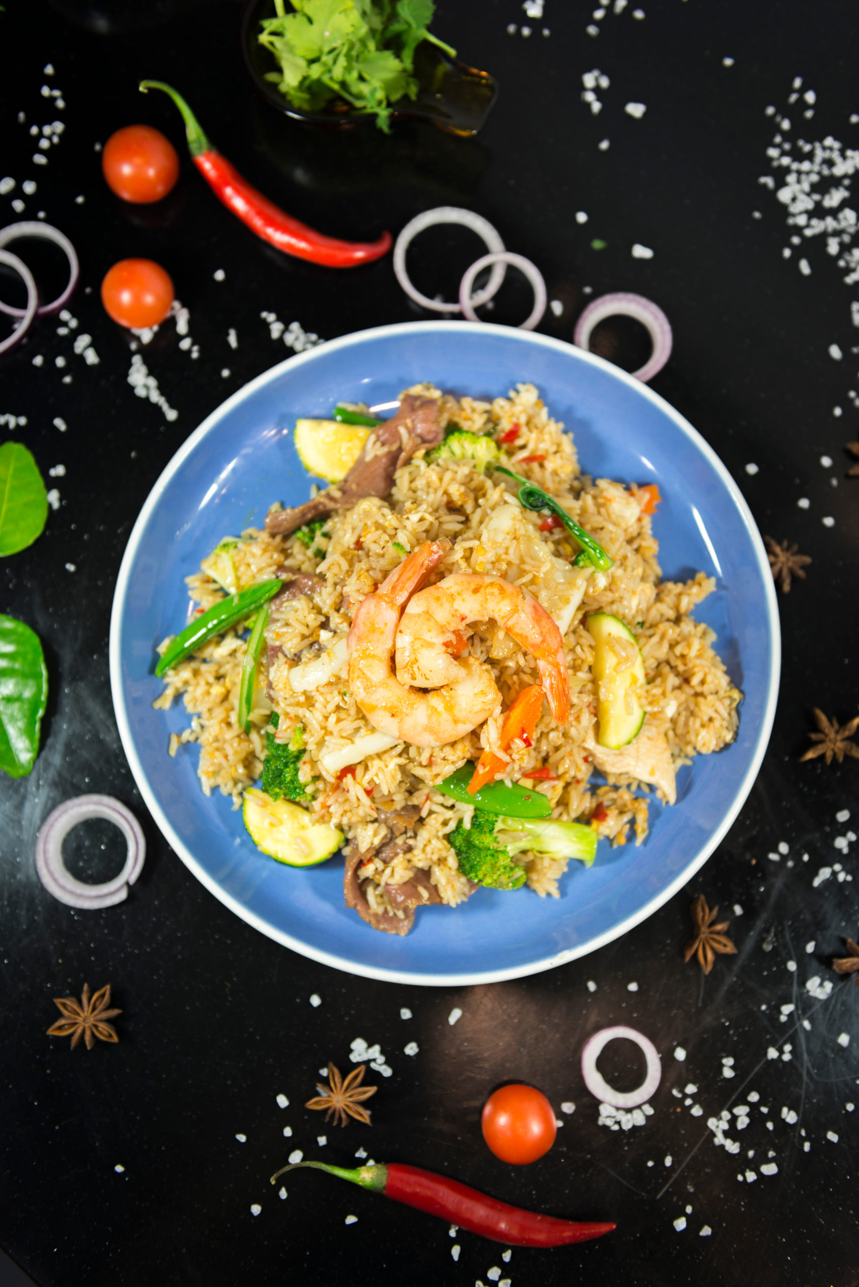 Shrimp Fried Cauli-Rice - Eat, Pray, Love to Travel