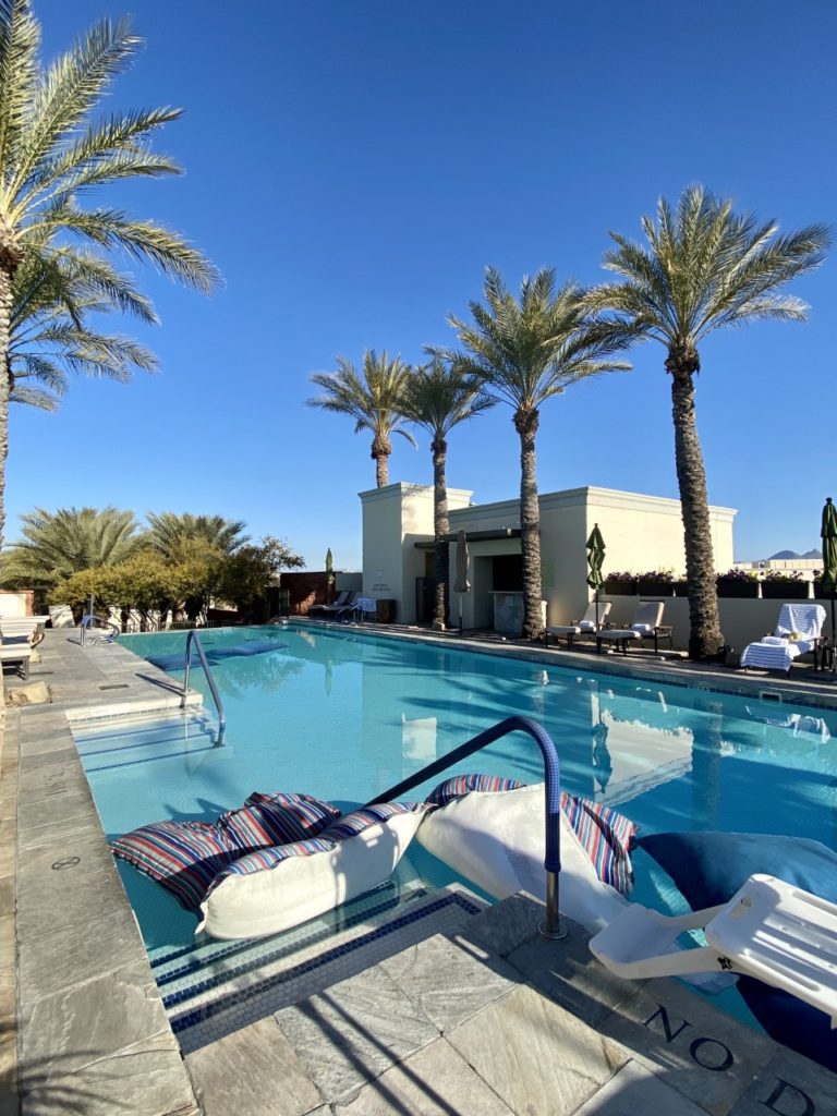Rooftop pool at the Well & Being Spa