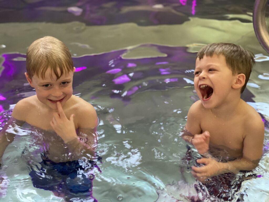 My boys enjoyed the color-changing hot tub during our New Orleans family vacation. Loews New Orleans Hotel