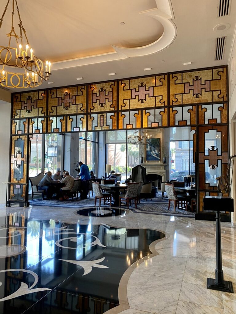 A stunning visual of the lobby of the Loews New Orleans Hotel. New Orleans Family Vacation
