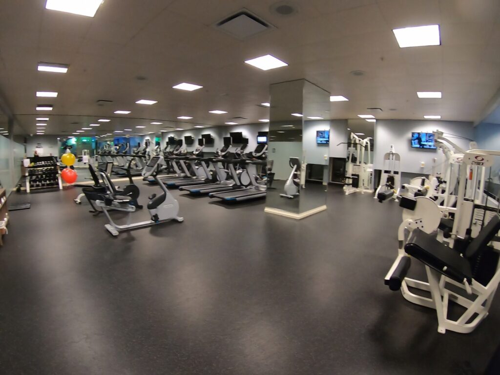 Fantastic fitness center at the Loews New Orleans Hotel - New Orleans family vacation
