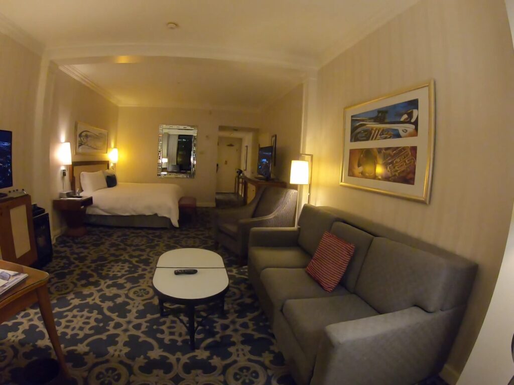 Another view of our King City View Room - #2122 - Loews New Orleans Hotel - New Orleans family vacation 