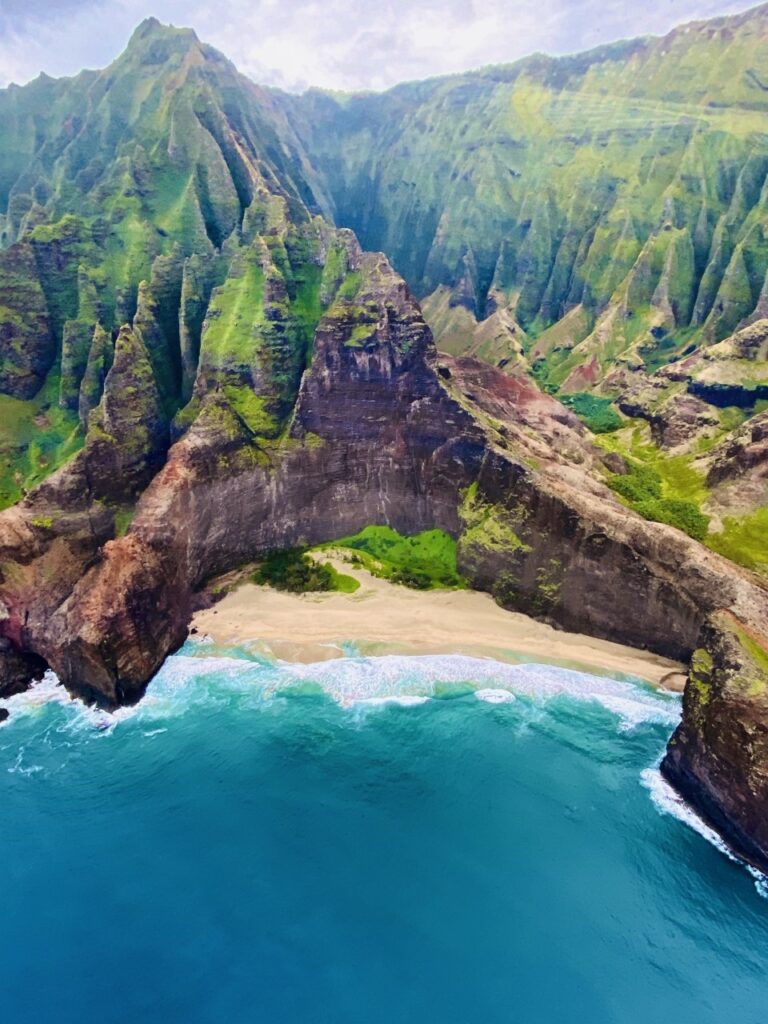 Napali Coast seen from the Safari Helicopter Tour - Best of Kauai