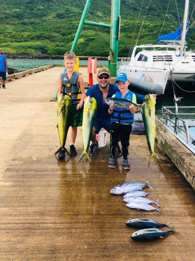 Catch of the day while deep sea fishing in Kauai - Best of Kauai