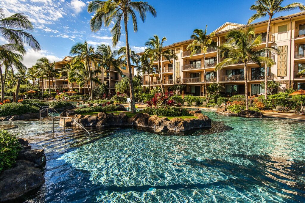 The Lagoon Pool (family-style pool) at the Koloa Landing Resort - Best of Kauai