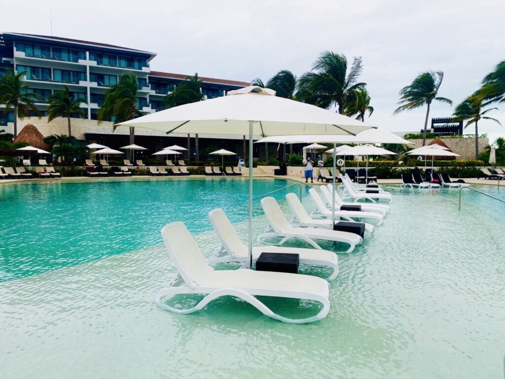 We love to grab these pool chairs to enjoy the day!